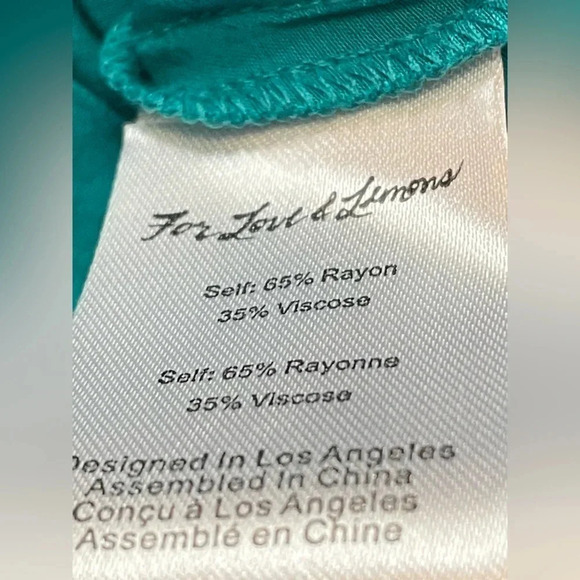 X Revolve Off The Shoulder Blouse in Emerald - For Love and Lemons - Picture 8 of 8